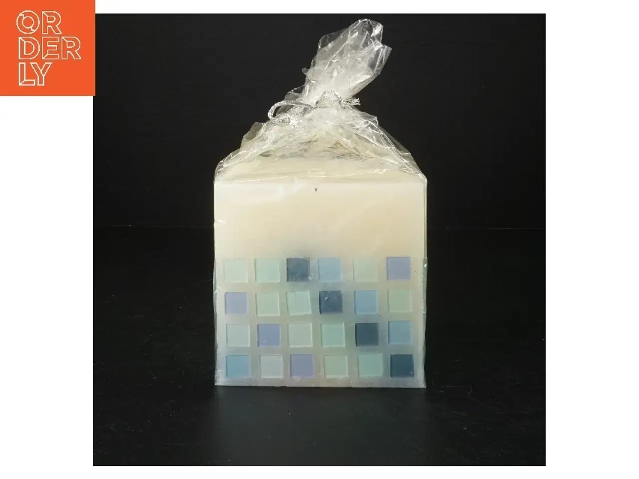 Billede 2 - Dekorativt stearinlys med mosaikmønster