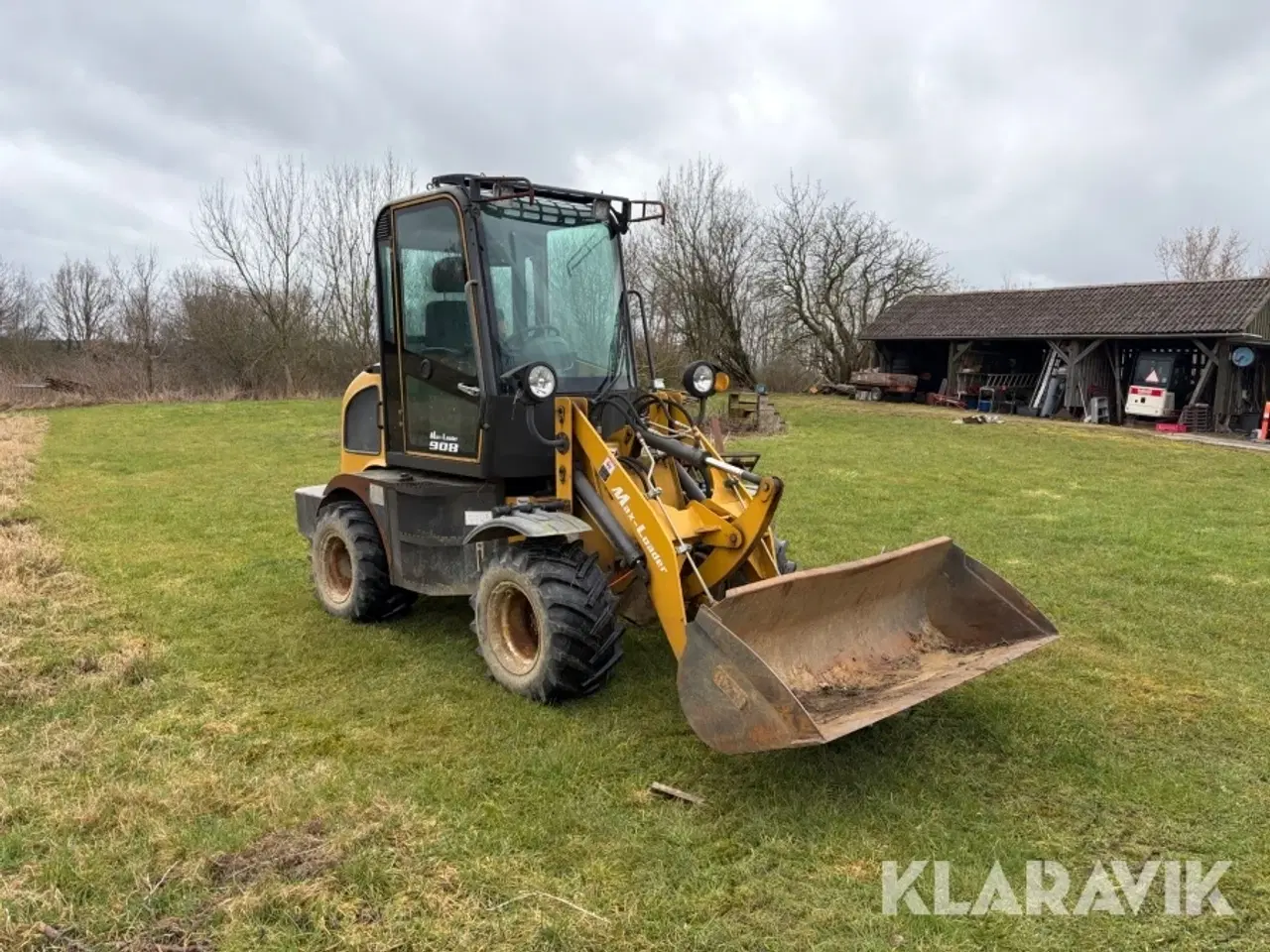 Billede 7 - Minilæsser Max-Loader 908 med skovl og pallegafler