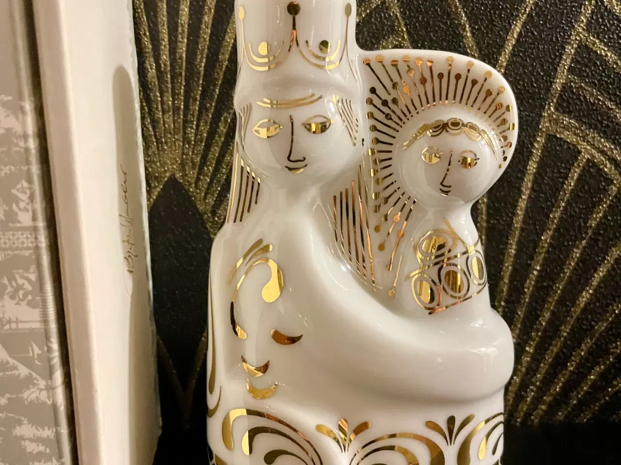 Billede 2 - Bjørn Wiinblad Jesus og Maria hvid og guld