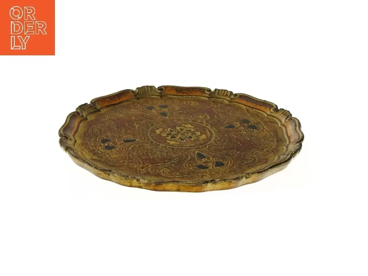 Billede 3 - Dekorativ rund bakke (str. Ø 34 cm)