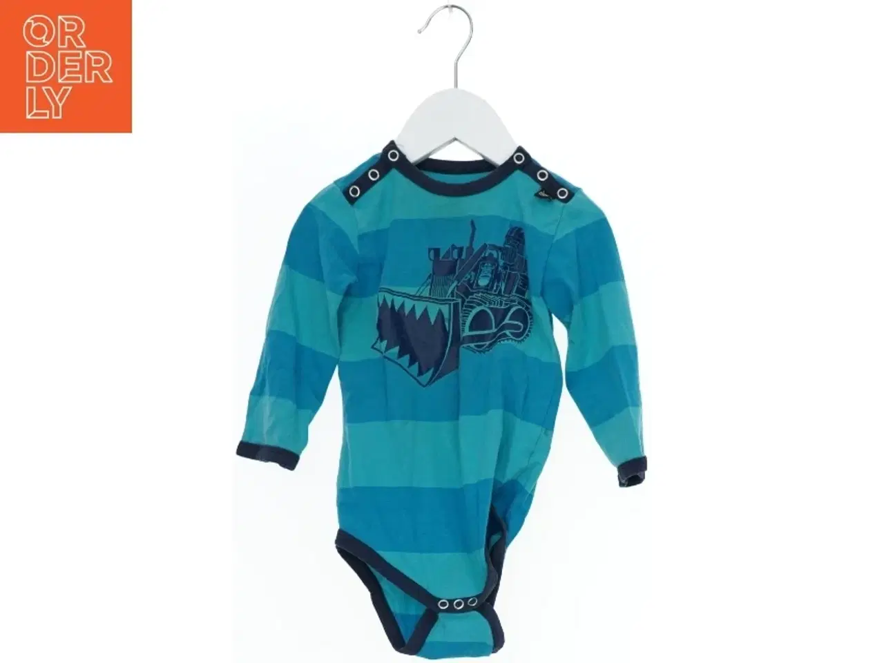 Billede 1 - Langærmet bodystocking med dinosaur print fra Danefæ (str. 80)