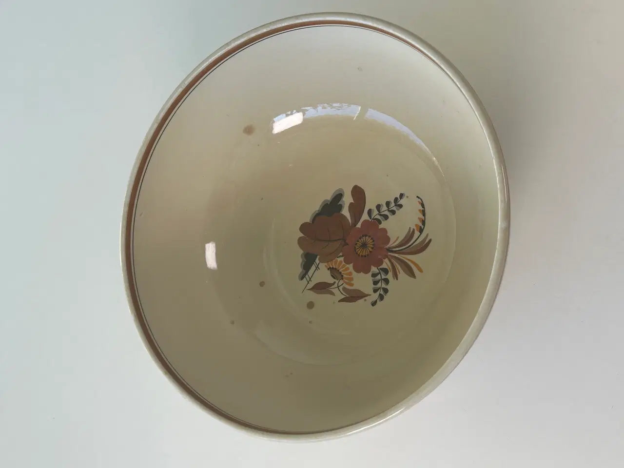 Billede 6 - Vintage Aluminia skål – dekoreret stentøj (model 2