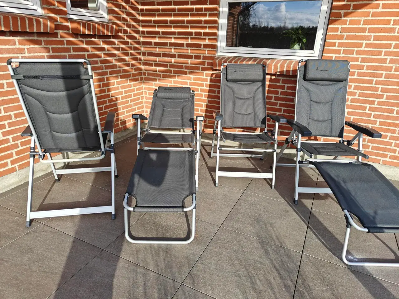 Billede 1 - Isabella campingstole høj ryg nakkespude fodstøtte