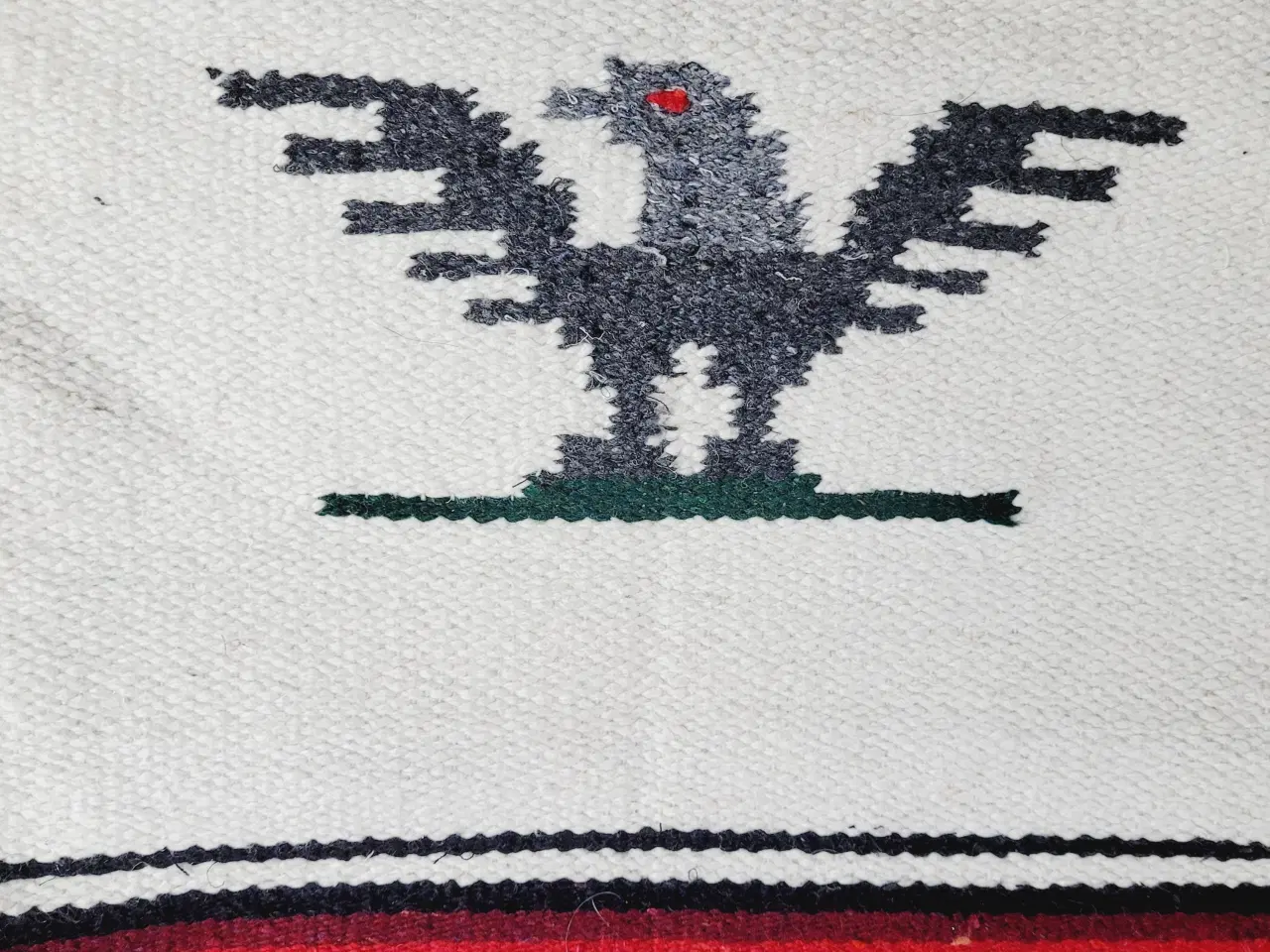 Billede 2 - ⭐️· Vintage mexicansk tæppeponcho med unikt design