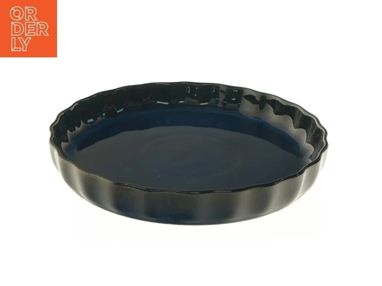 Billede 1 - Rund mørkeblå fad (str. Ø 26 cm)