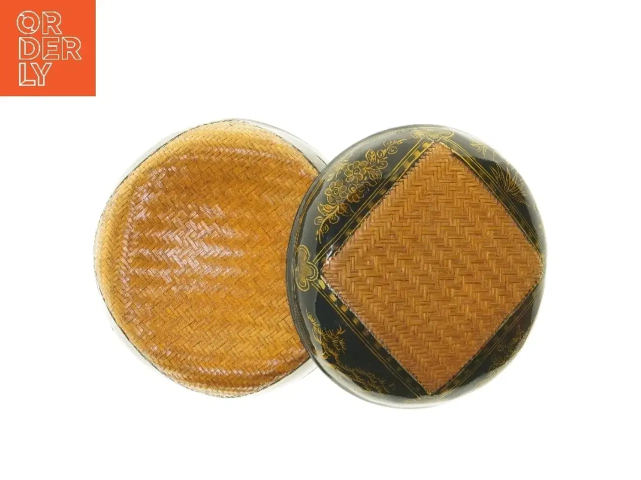 Billede 3 - Vintage japansk lakvarekurv 1920'erne (str. Ø 22 cm)