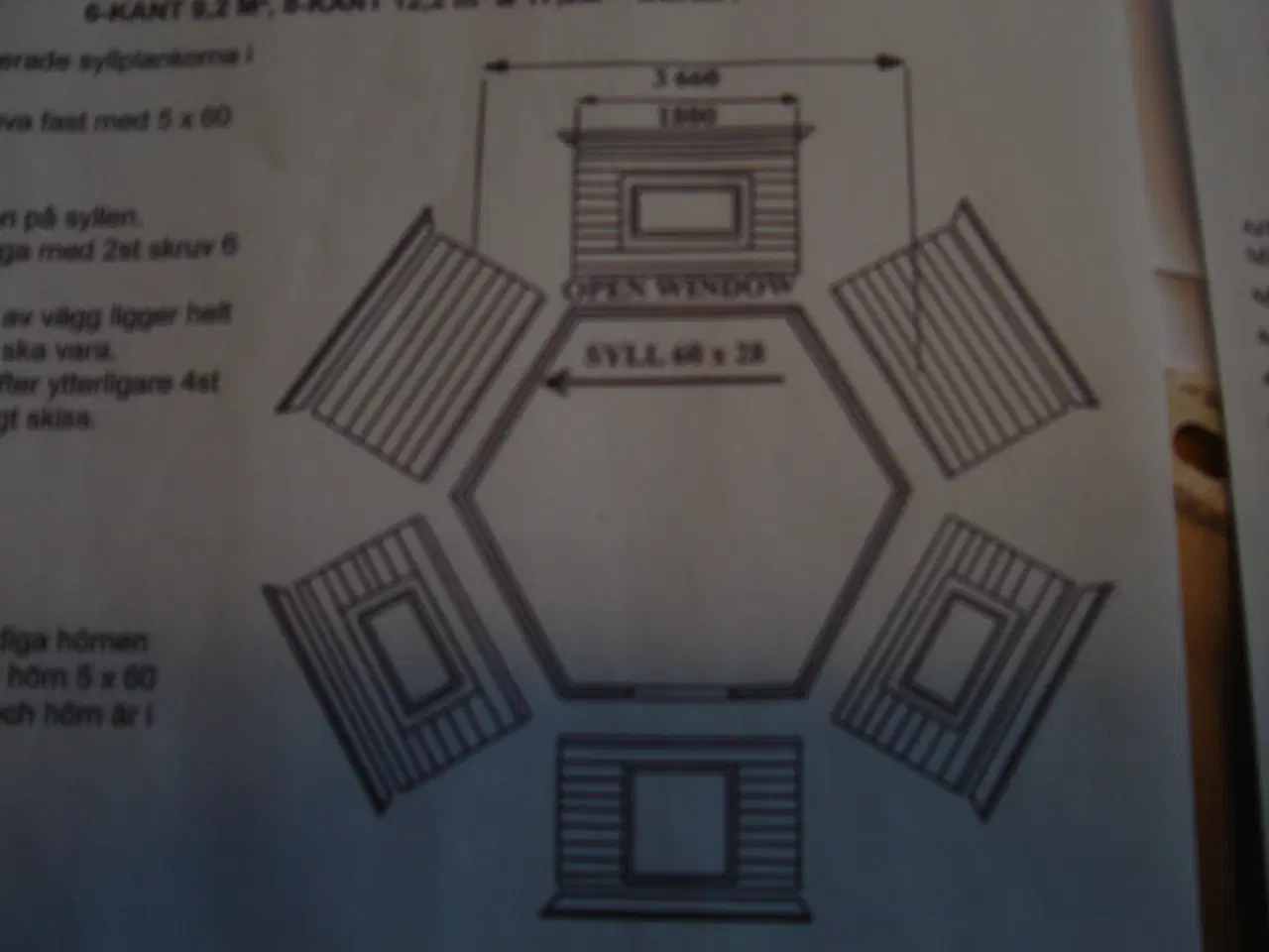 Billede 3 - Grill Hytte 6-kantet 9,2 m