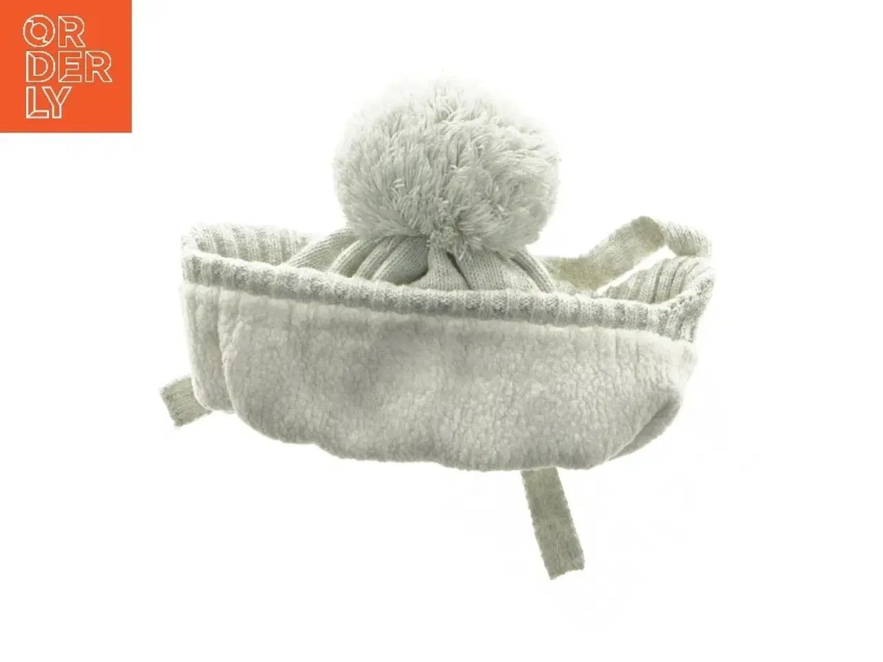 Billede 5 - Hue med øreklapper og pompon (str. 3-6 måneder)