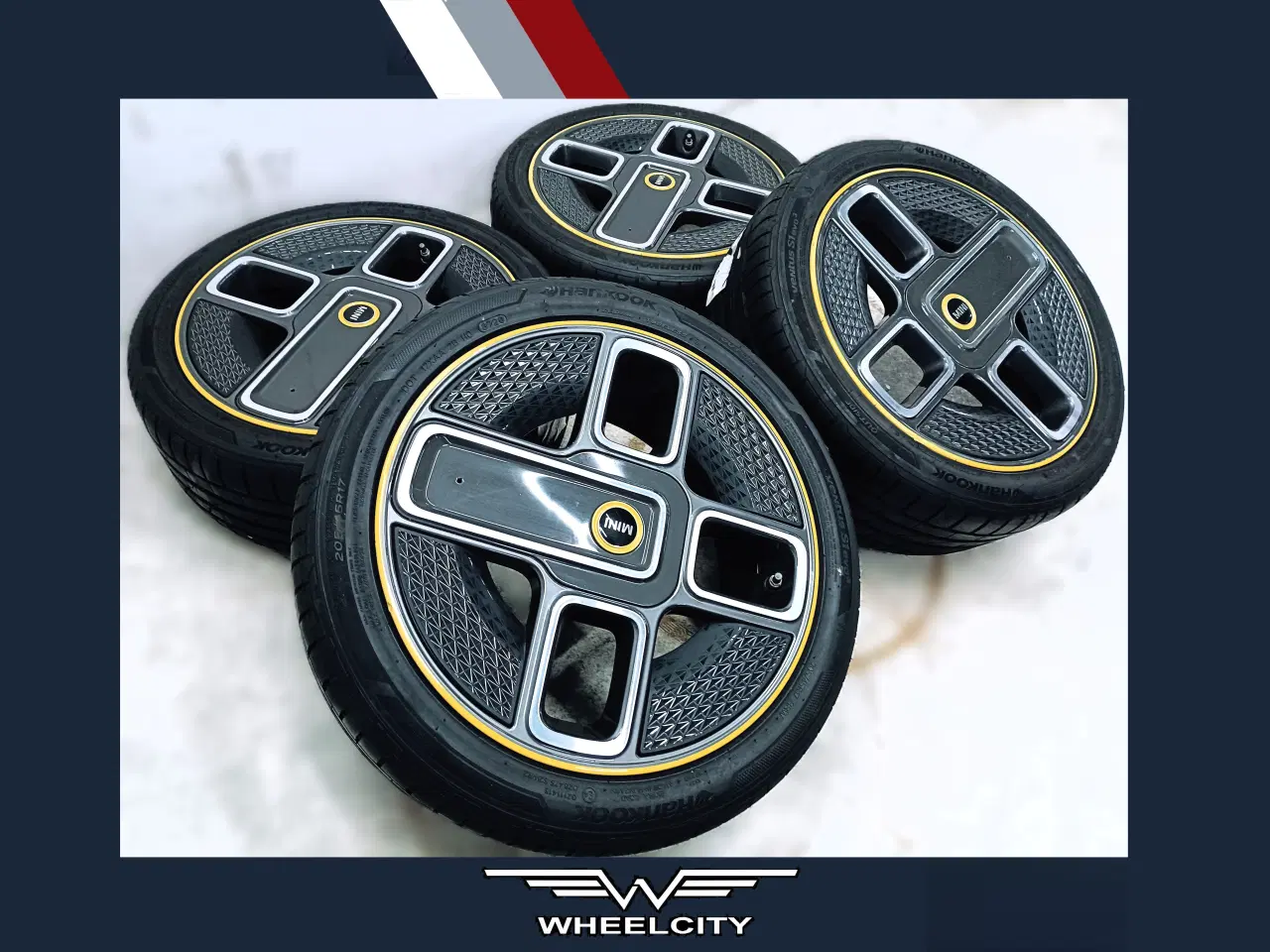 Billede 1 - 5x112 17" ET54 nav 66,6ø MINI sommersæt inkl.TPMS 