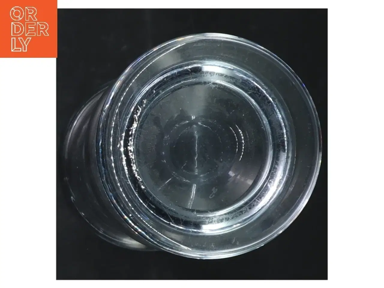 Billede 3 - Gennemsigtig glasvase (str. Ø 9 cm. længde, 19 cm)