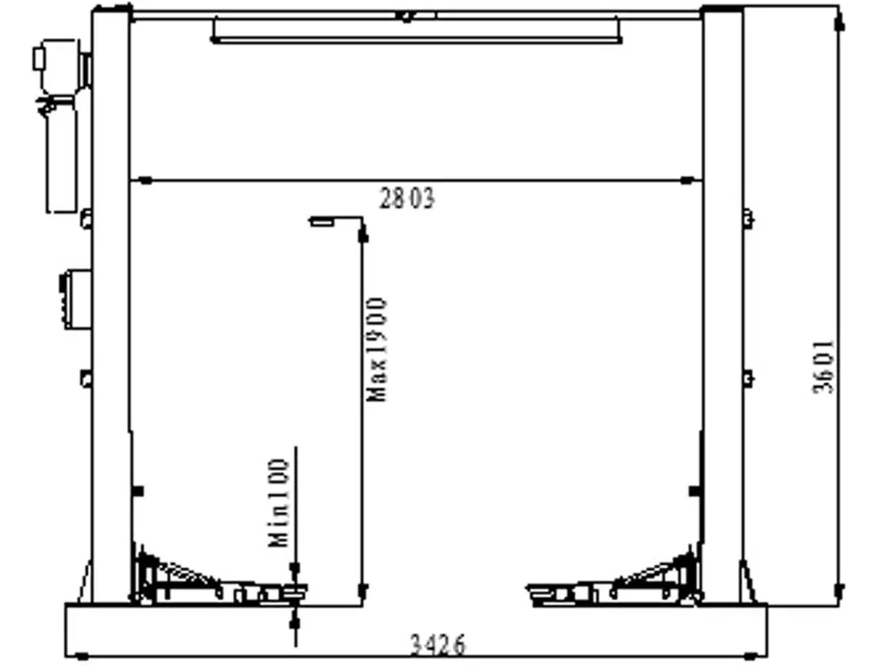 Billede 5 - 4 Ton 2 søjlet Lift