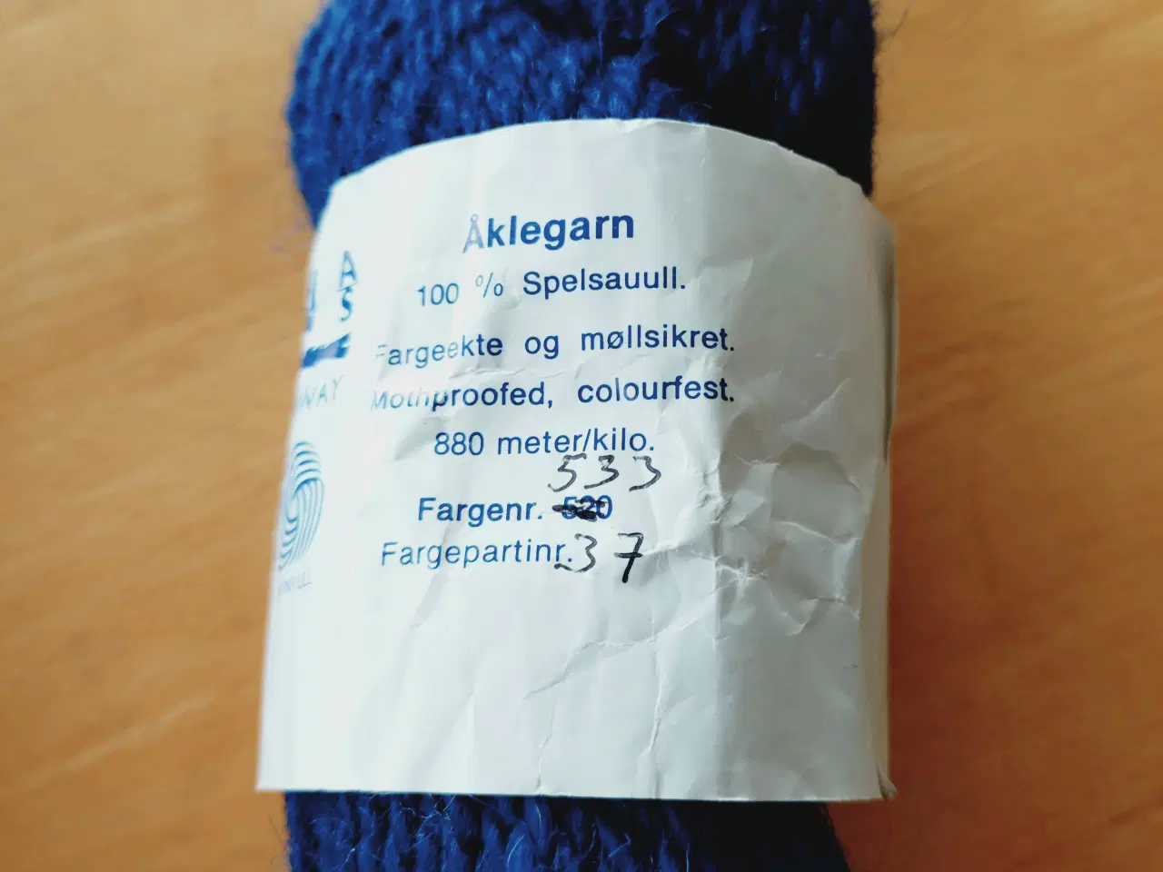 Billede 3 - Vævegarn Norsk uld 4 x100 gr