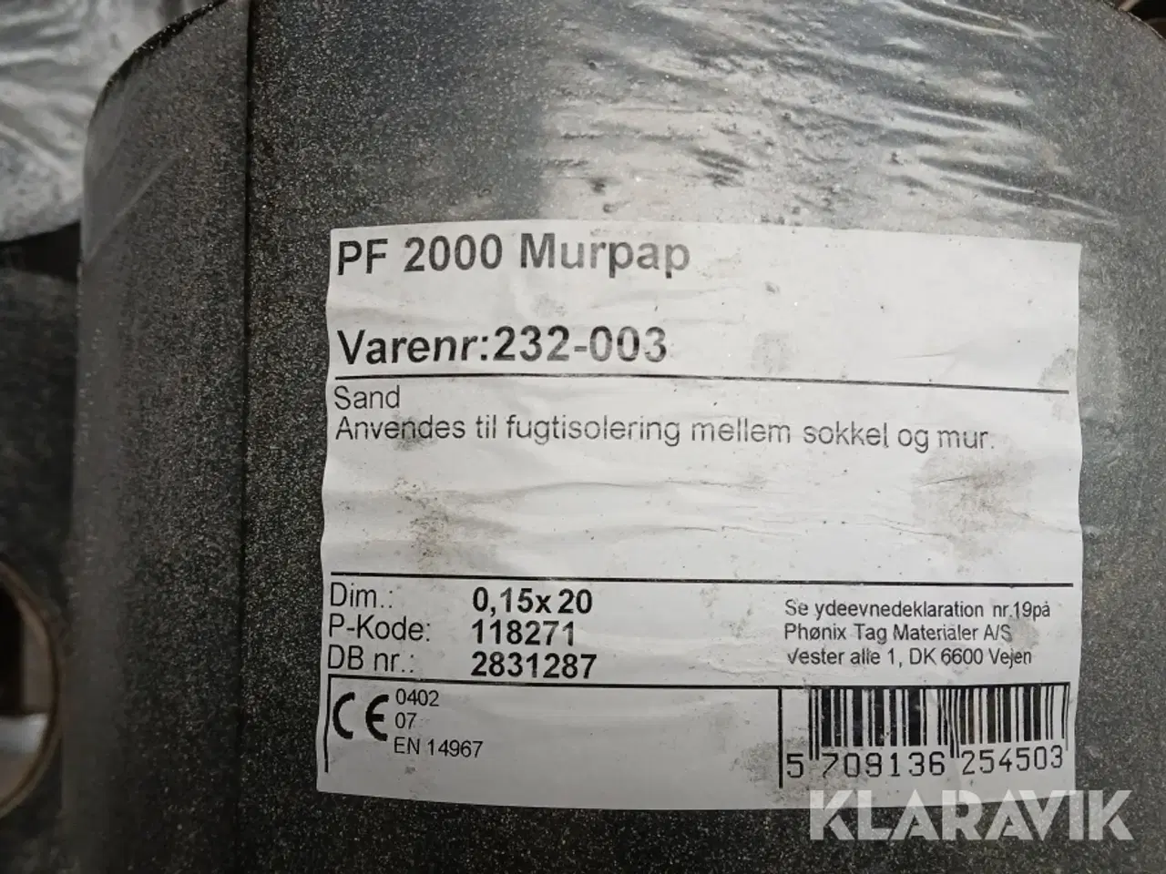 Billede 2 - Murpap PF2000 0,15x20 m