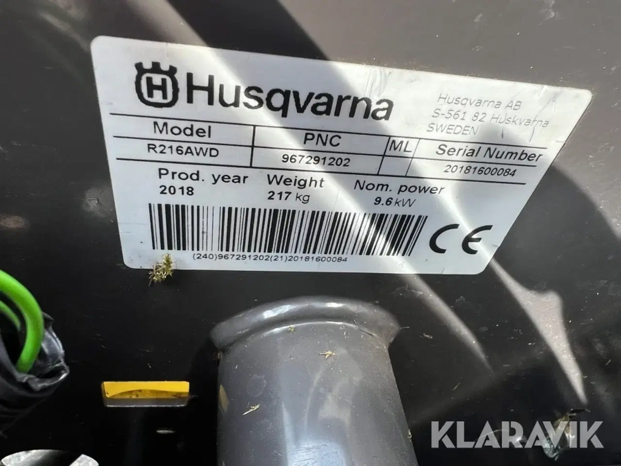 Billede 5 - Græsslåmaskine Husqvarna R216AWD