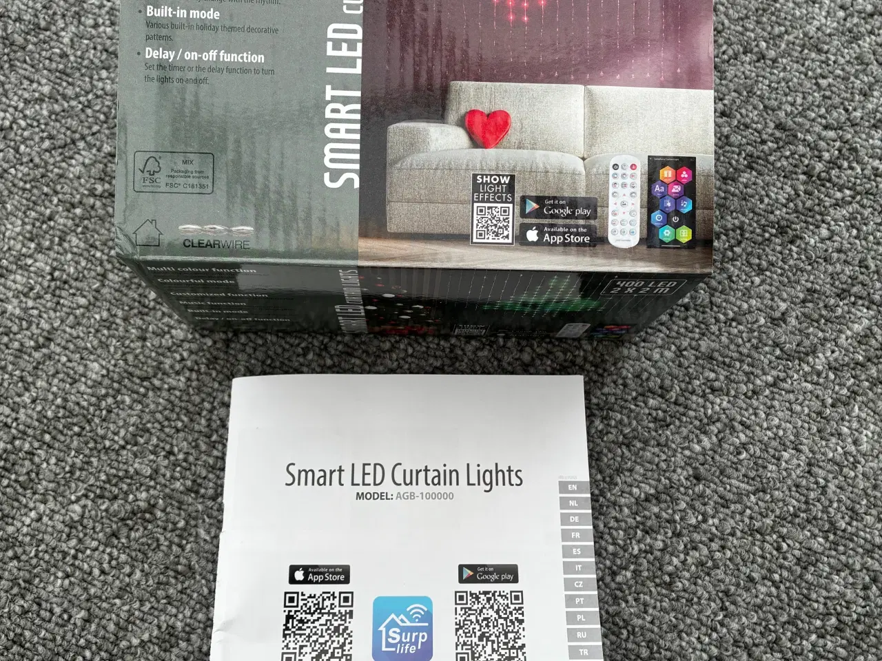 Billede 3 - LED lyskæde gardin med 400 lamper