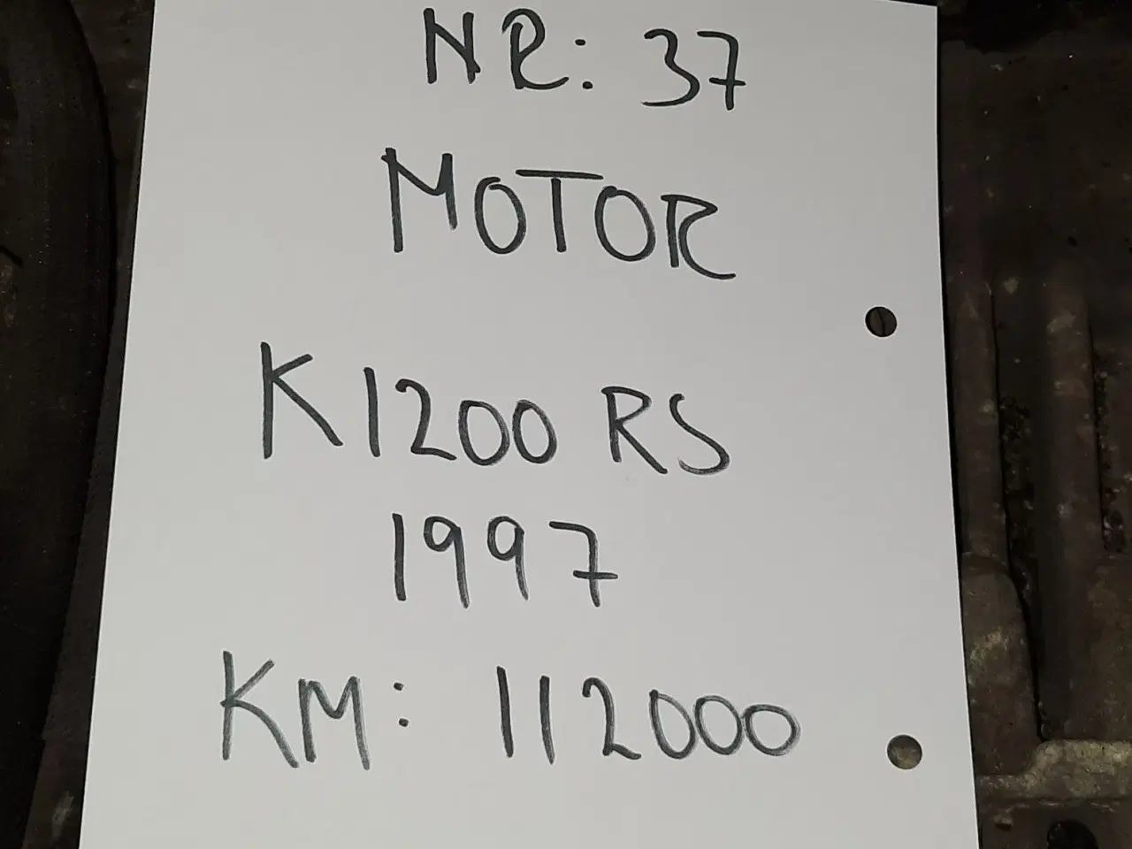 Billede 2 - Motor K1200RS 1997
