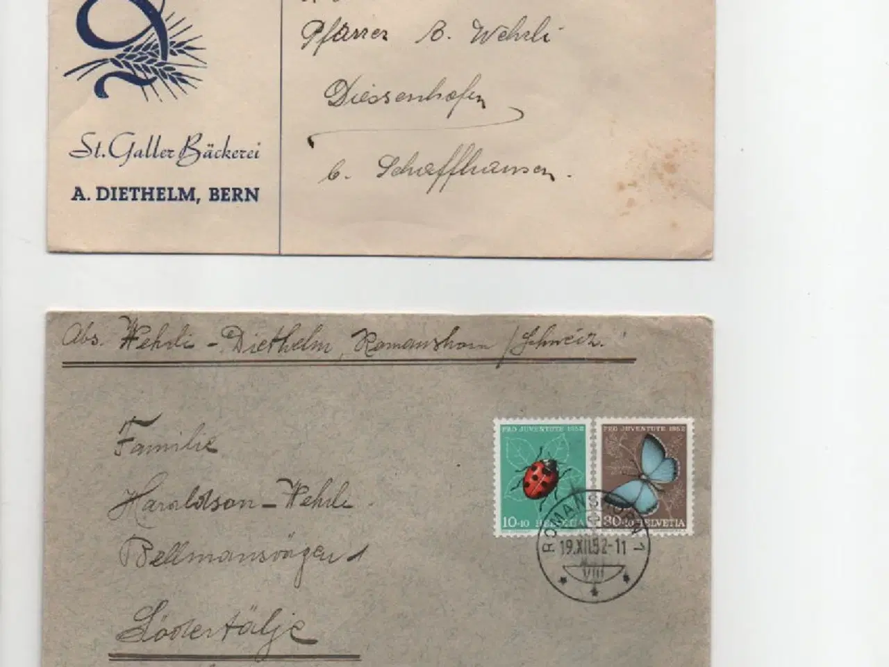 Billede 4 - Helvetia-Schweiz lot med konvolutter