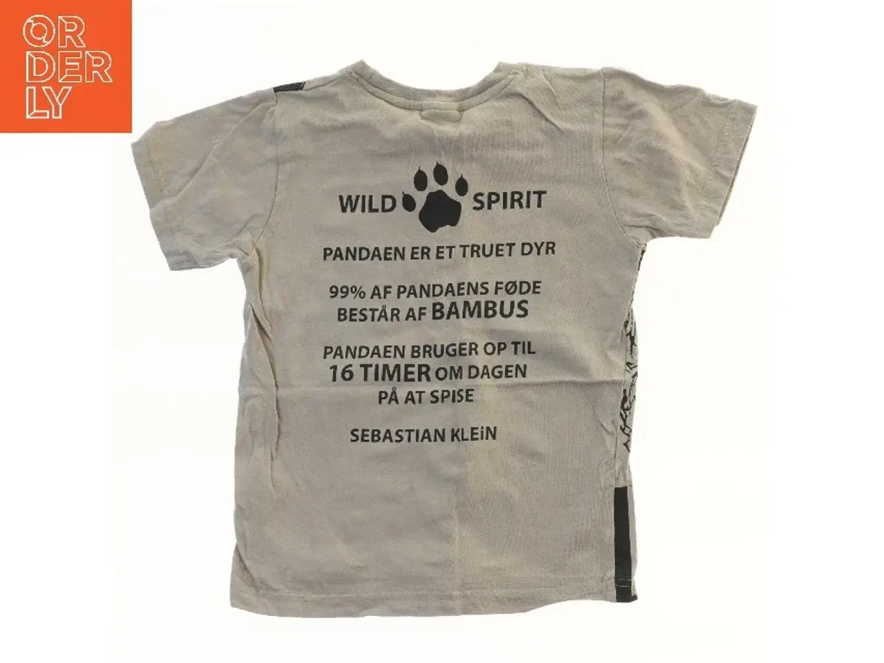 Billede 2 - T-shirt med panda-motiv fra Kids Up (str. 104)