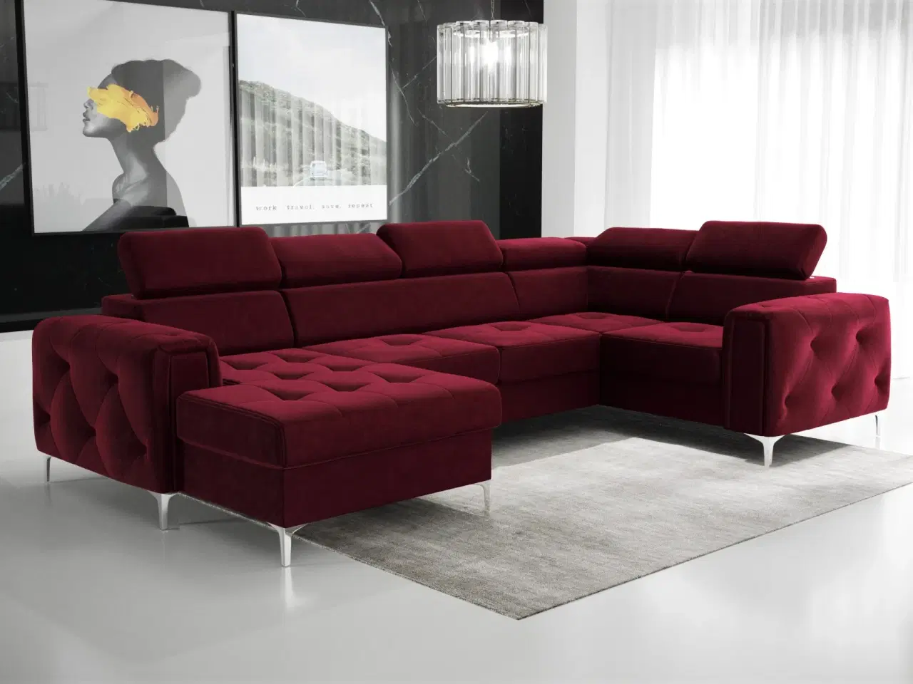 Billede 14 - ORIONIS MAX III HJØRNESOFA MED SOVEFUNKTION 165x320x185 CM