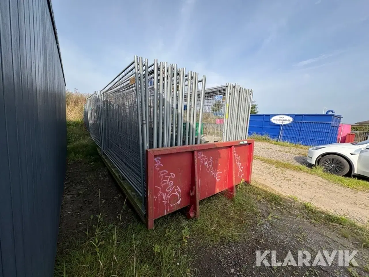 Billede 3 - Wirehejs lad med byggeplads hegn Sydfyns Jernvare Fabrik
