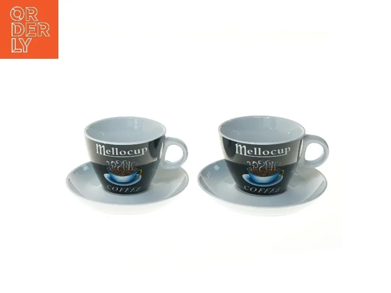 Billede 1 - Kaffekopper med underkopper fra Maisons (str. 2 stk Ø 9 & 14 cm)