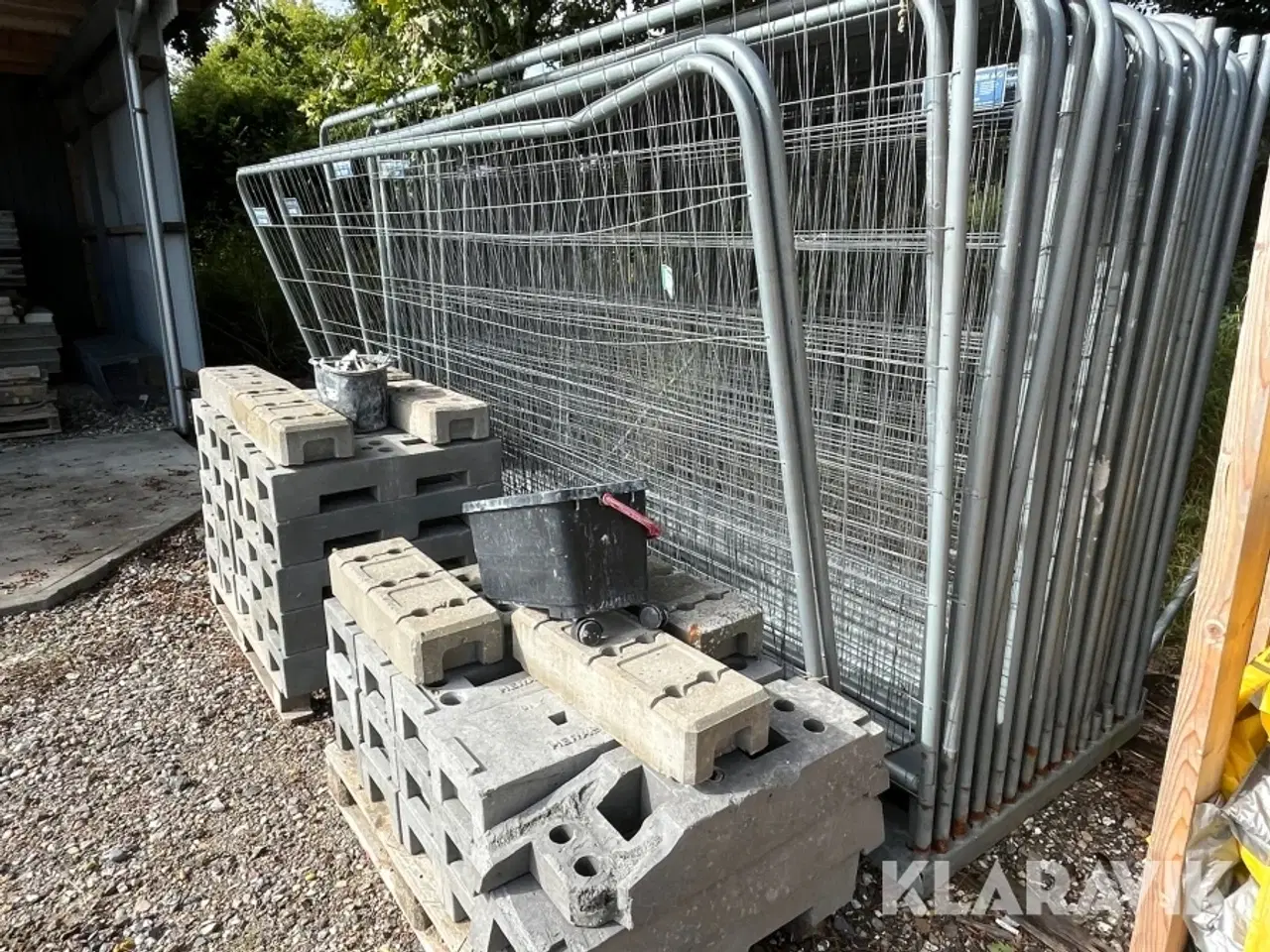 Billede 2 - Lot - Byggepladshegn Moosdorf hegn og mobilhegn Inklusiv betonfødder