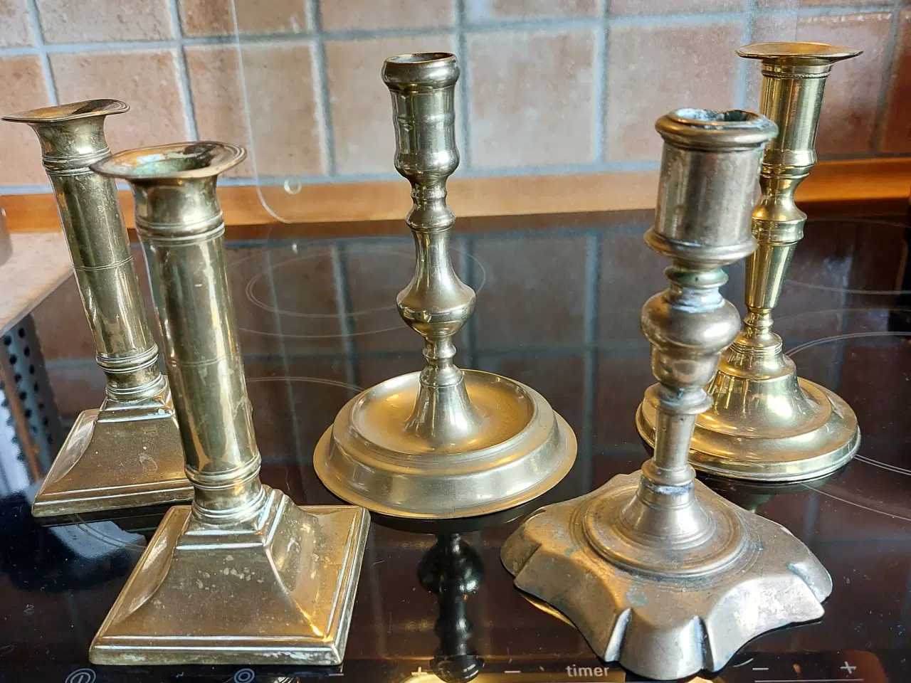 Billede 1 - ANTIKKE MESSING  STAGER ( puds selv tilbud )