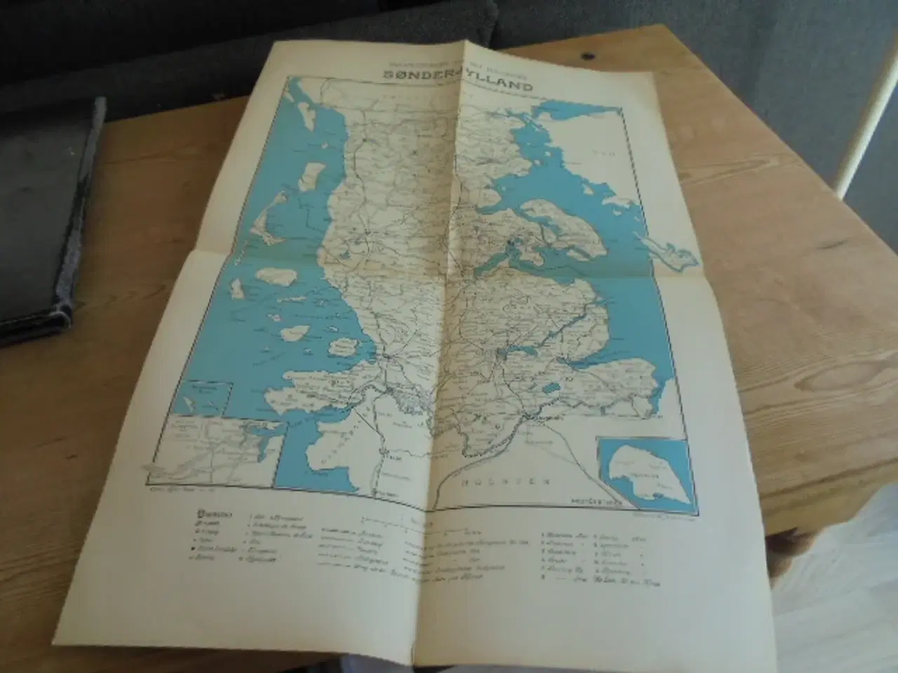 Billede 2 - Oversigtskort, det historiske Sønderjylland – 1945