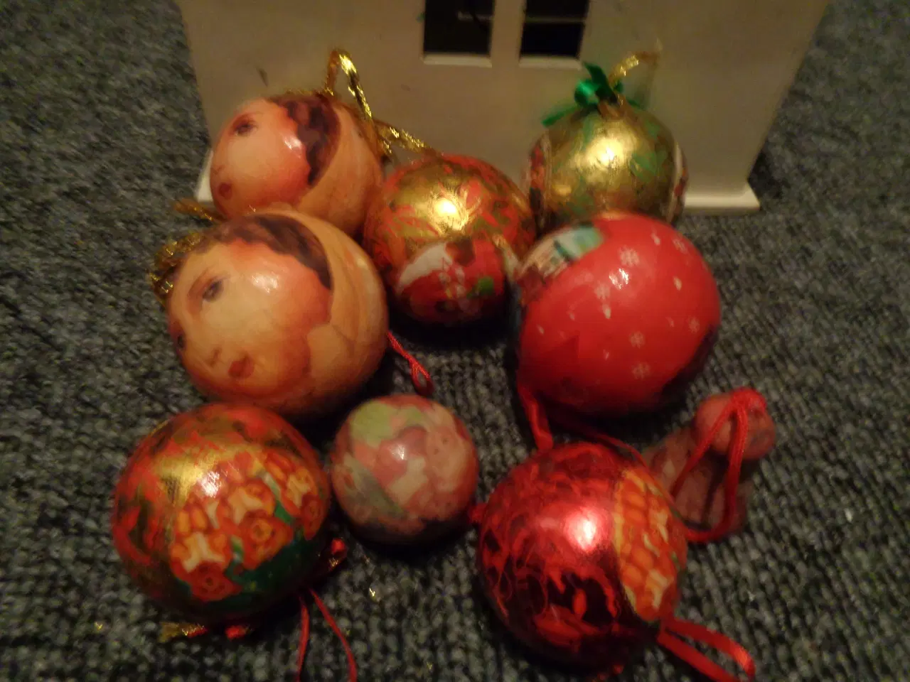 Billede 1 - Decoupage juletræskugler 