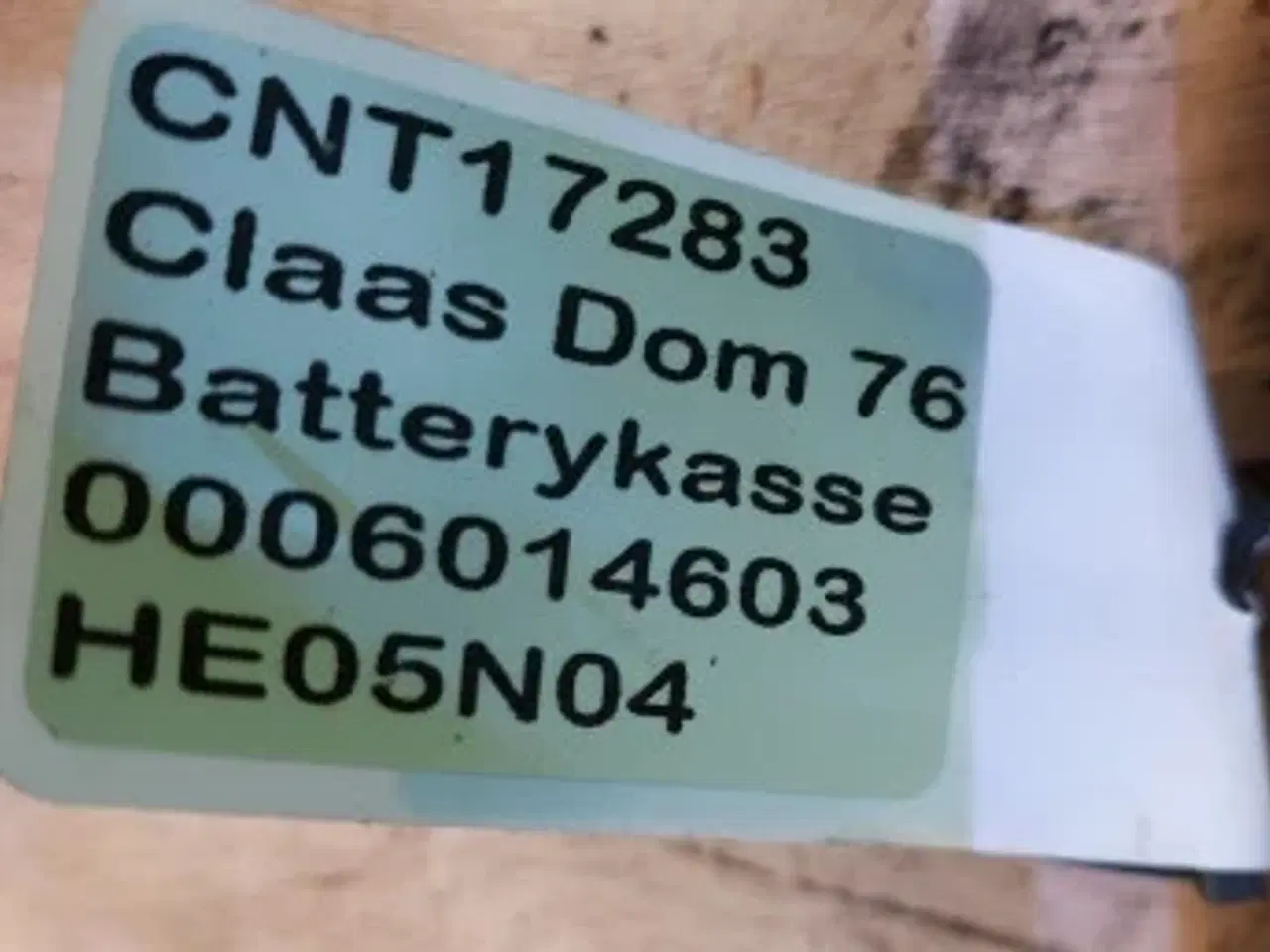 Billede 11 - Claas Dominator 76 Batterikasse 0006014603