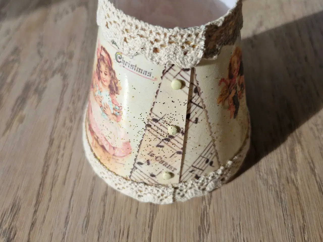 Billede 3 - Vintage Lampe skærm Handmade 