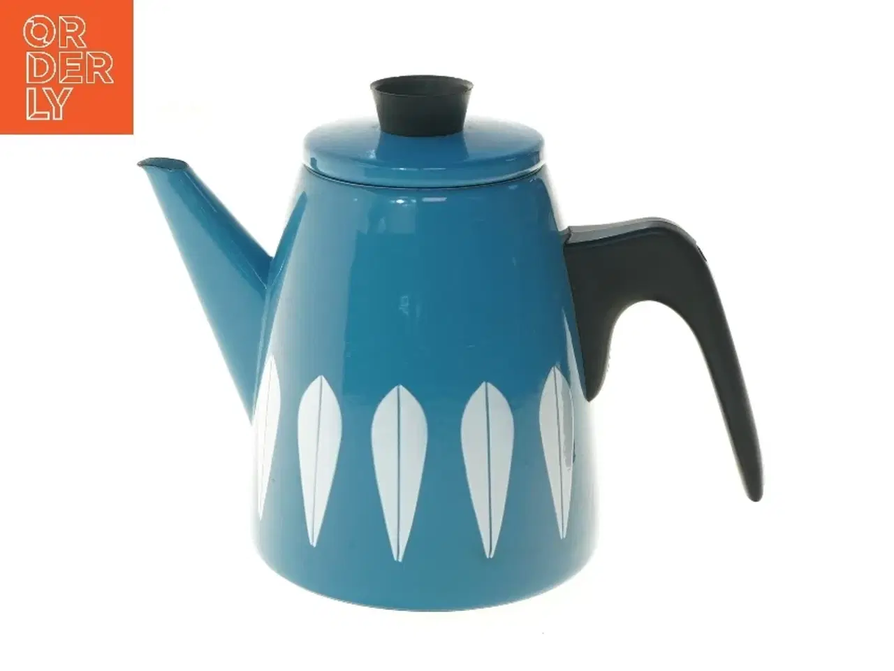 Billede 1 - Lotus Lyngby Blå kaffekande med låg (str. Ø 10 cm længde 17 cm)