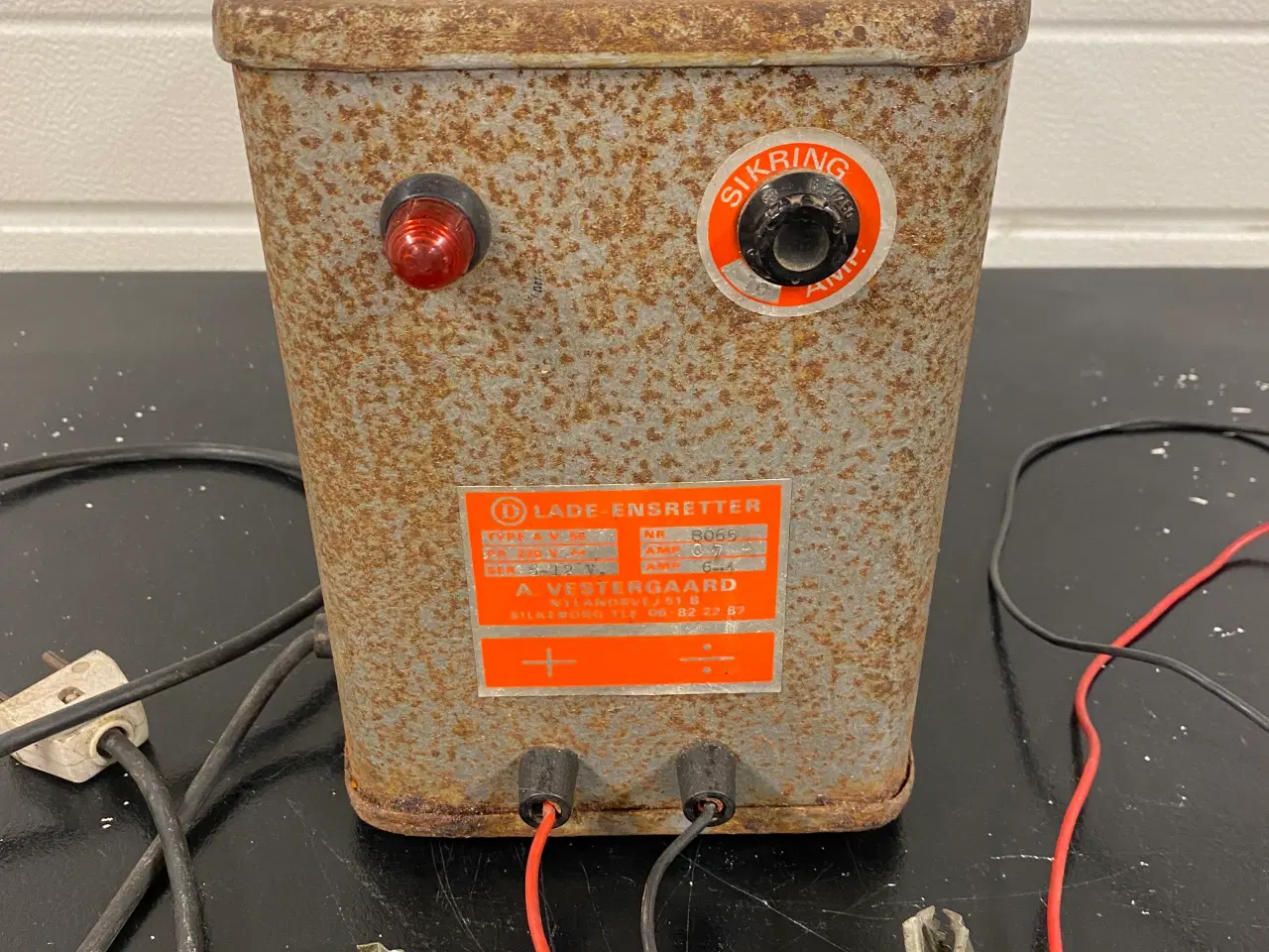 Billede 1 - Vintage 12 volt batterilader retro 