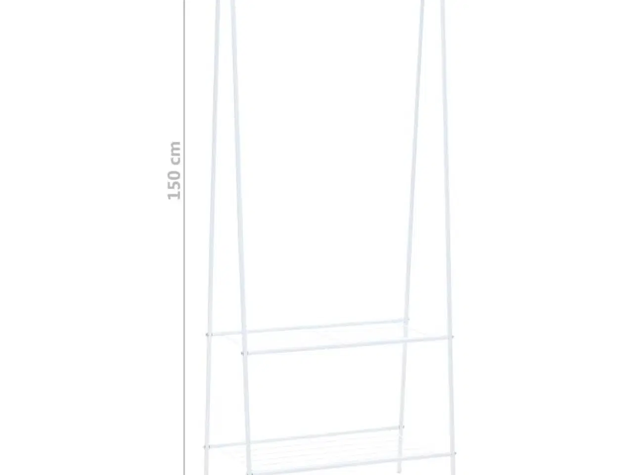 Billede 5 - Tøjstativ 59 x 35 x 150 cm hvid