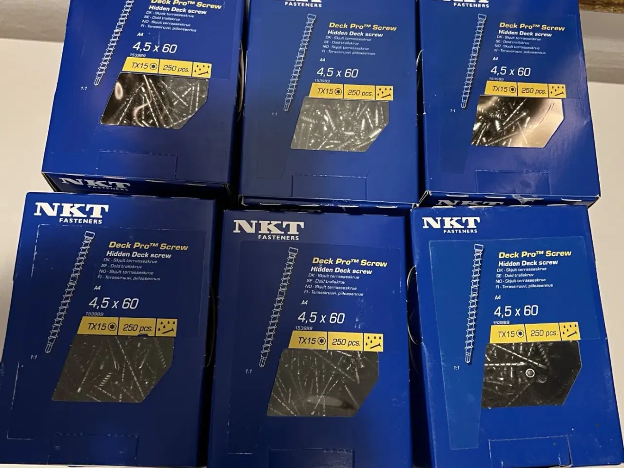 Billede 2 - Terrasseskruer RUSTFRI A4 NKT Fasteners Deck Pro.