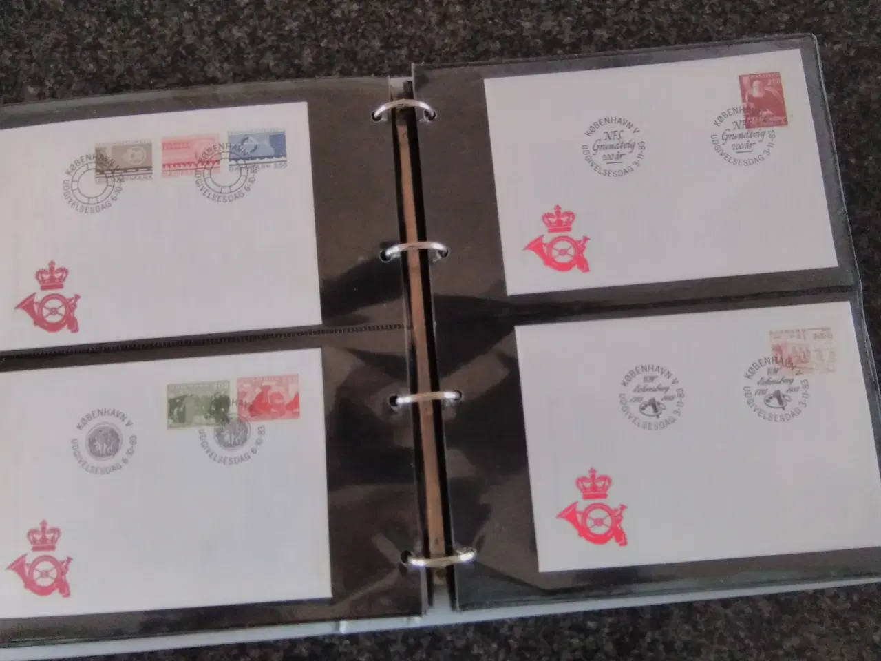 Billede 1 - FDC Mappe, 34 sider med kuverter