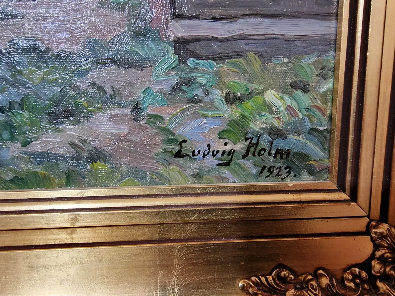 Billede 4 - Oliemaleri af Ludvig Holm fra 1923.