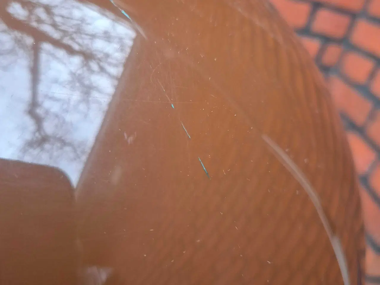 Billede 9 - Lækker chokoladebrun retrolampe i plast