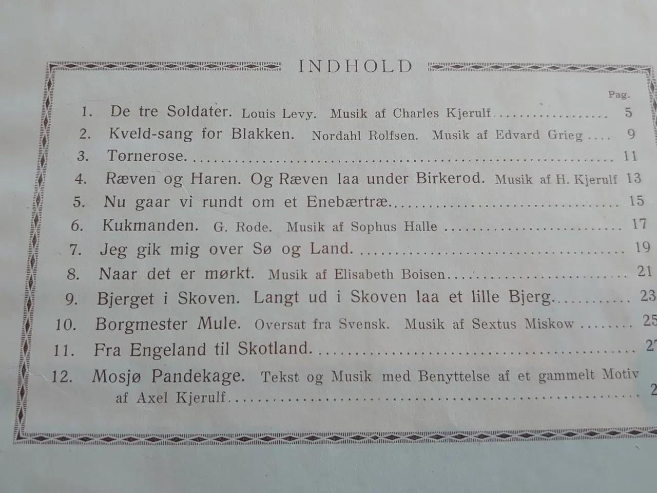 Billede 7 - Vore Børnesange 2.samling. ill. Louis Moe mfl.1919