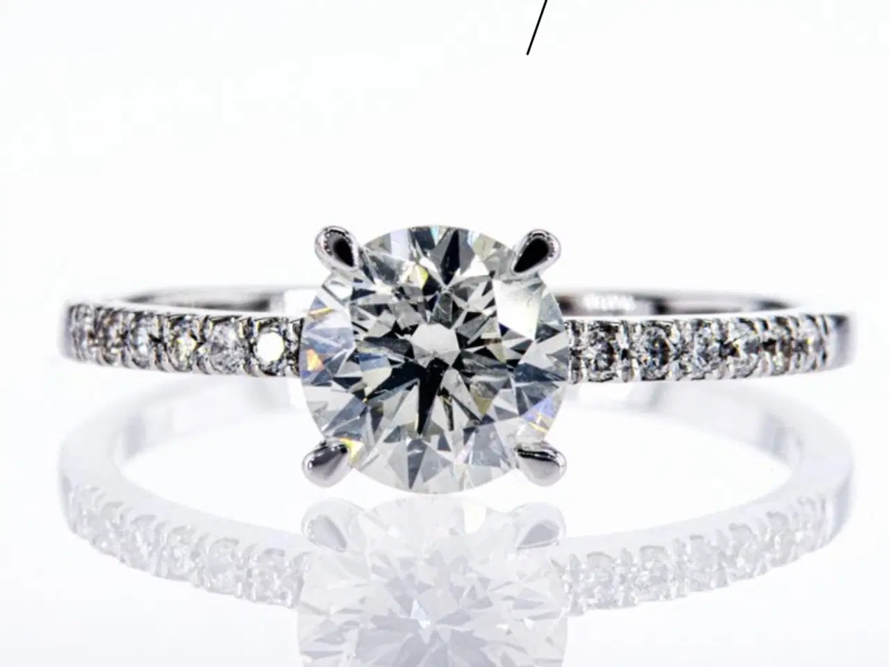 Billede 1 - Naturlig Diamantring 1,18ct