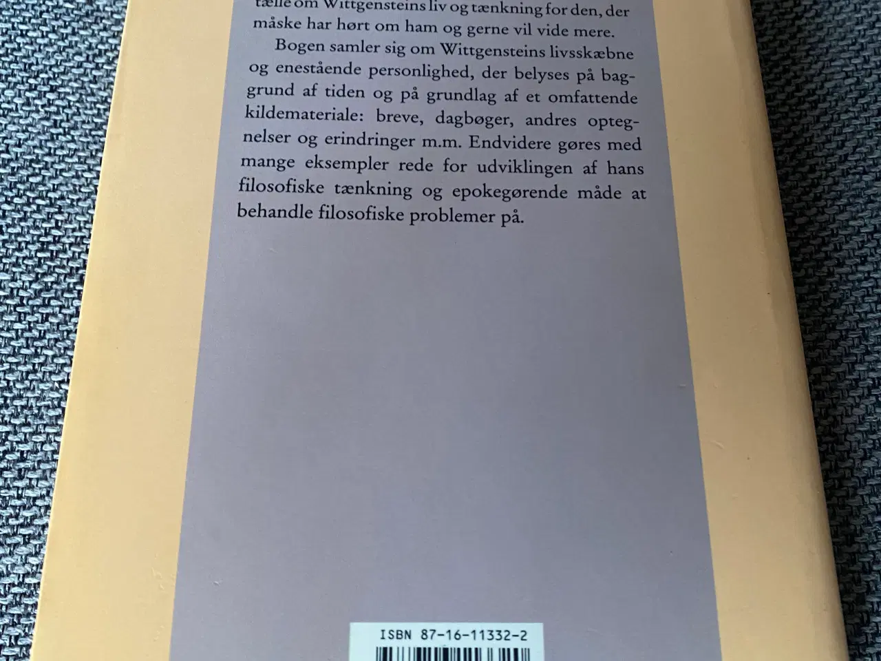 Billede 2 - Wittgenstein fra Gunnar Frederiksson Dansk 1994