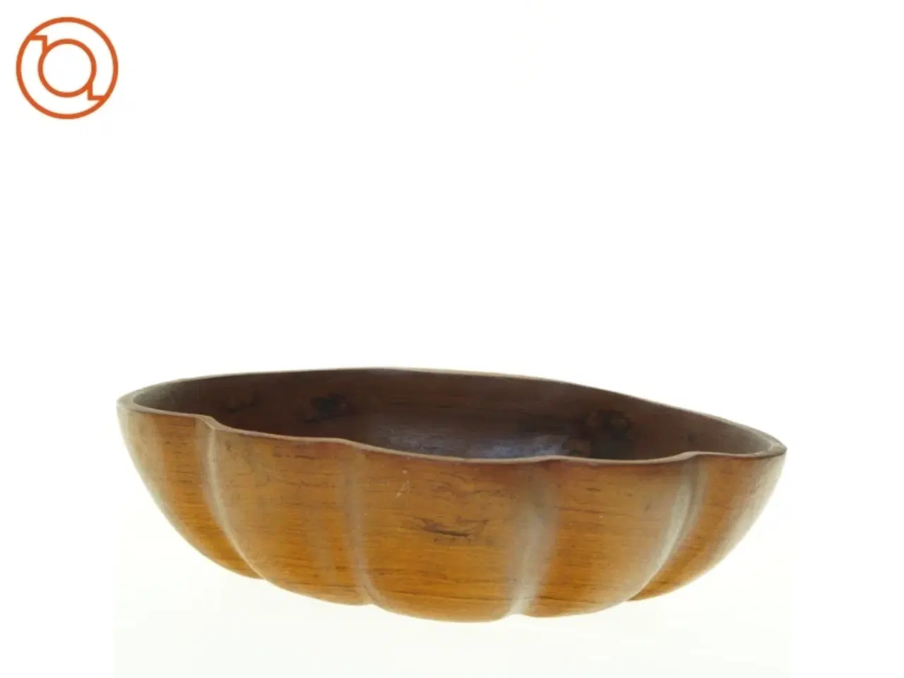 Billede 3 - Træskål med bølgekant (str. 36 x 26 x 10 cm)