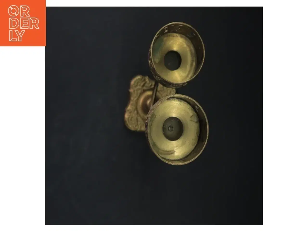 Billede 2 - To-armet guldbelagt lysestage (str. 37x14 cm)