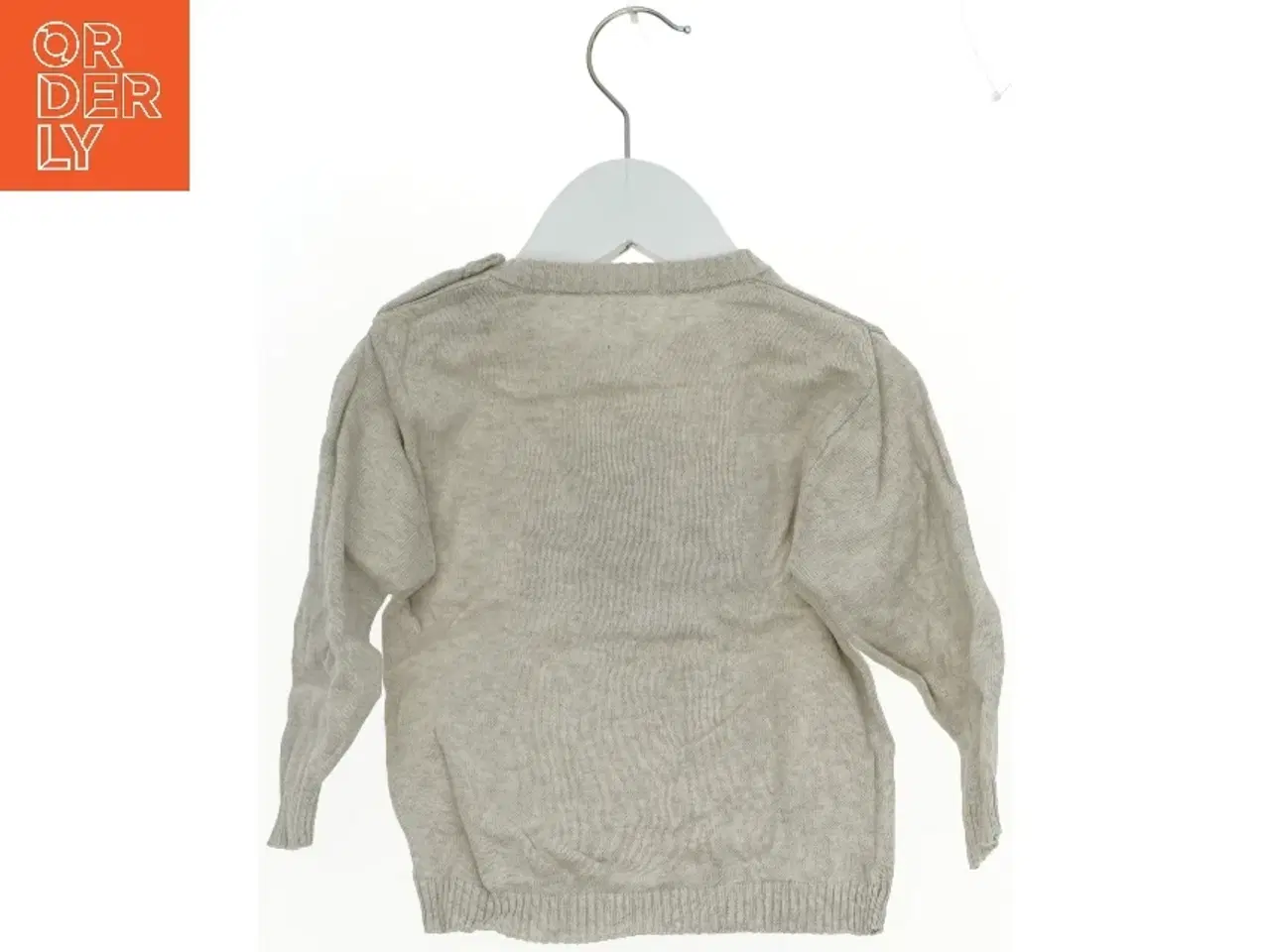 Billede 2 - Lysebrun sweatshirt med valross motiv fra Hust & Claire (str. 74)