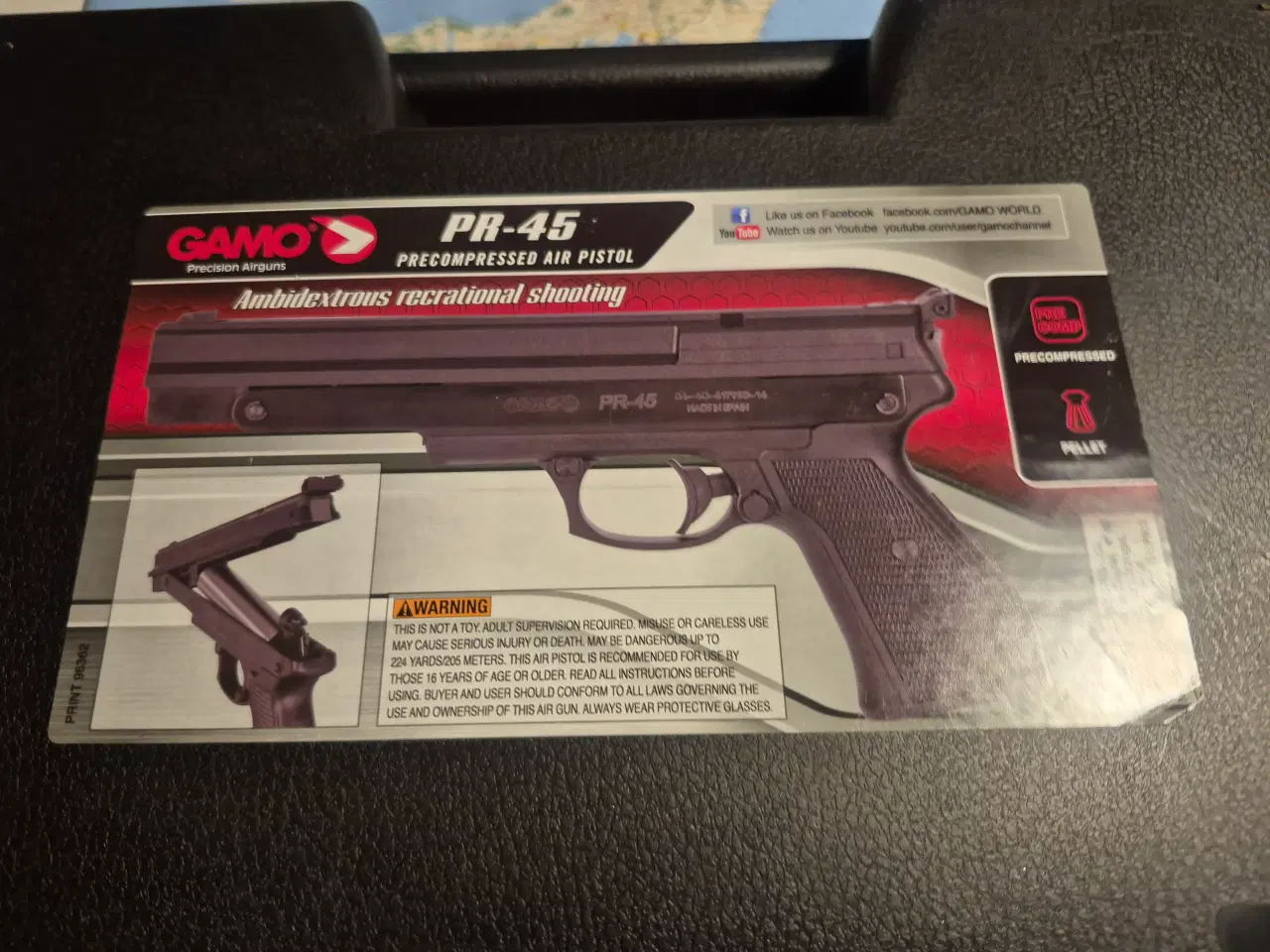 Billede 4 - Gamo luftpistol pr-45, rekylfri 4,5 mm.  SOM NY.