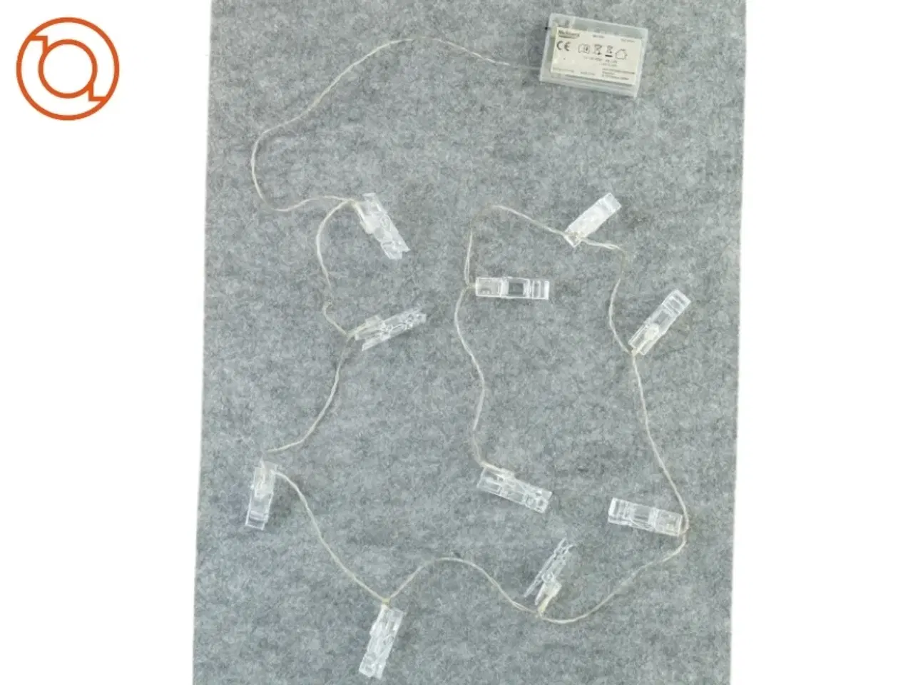 Billede 1 - Lyskæde med klemmer (str. 170 cm)