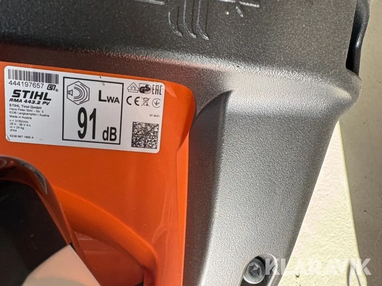 Billede 12 - Græsslåmaskine STIHL RMA 443 PV