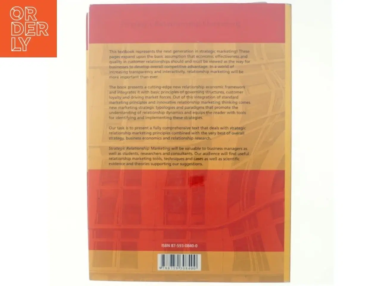 Billede 3 - Strategic relationship marketing (Bog)