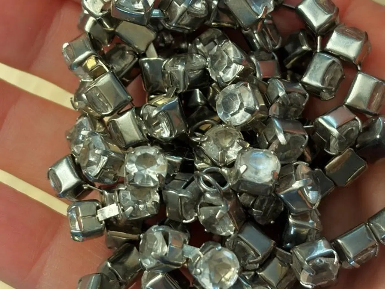 Billede 6 - 3 kæder med bling - smykkekæder