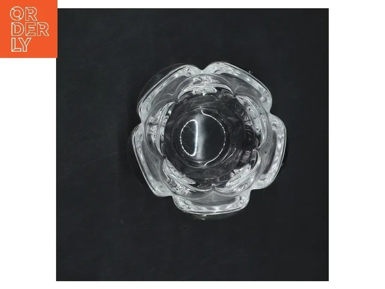 Billede 3 - Glas lysestage fra royal copenhagen(str. Ø 8 cm)